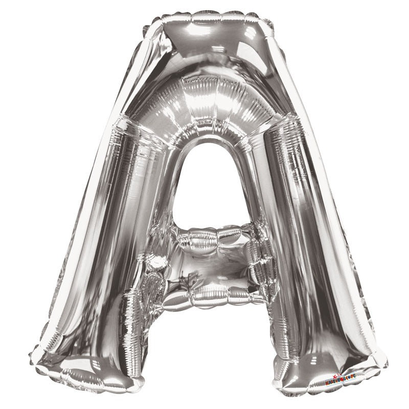 34" Silver Letter A Balloon