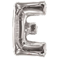 34" Silver Letter E Balloon