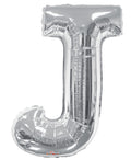 34"  Letter Balloon - J - Silver