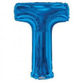 34"  Letter Balloon -  T - Blue
