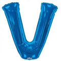 34"  Letter Balloon -  V - Blue