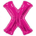 34"  Letter Balloon - X - Pink