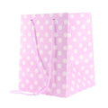 Lilac Polka Dot Hand Tie Bag
