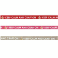 Keep calm &amp; craft on - hot pink grosgrain ribbon 10mm x 20m