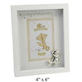 Button Corner MDF Photo Frame &amp; Icon My Christening 4 inch x6 inch