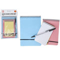 3pc 50sheet High Qtly Pvc Covr Spiral Top Note Pads+ Pen Pbhc